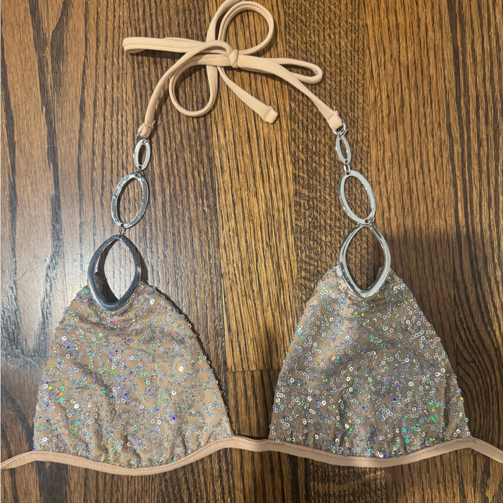 Beach Bunny Sequin Bikini Top